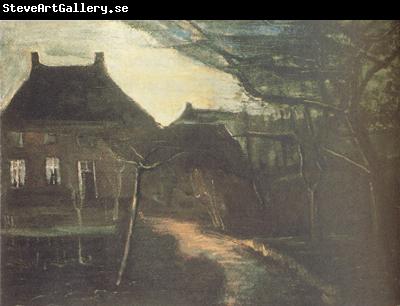 Vincent Van Gogh The Parsonage at Nuenen by Moonlight (nn04)